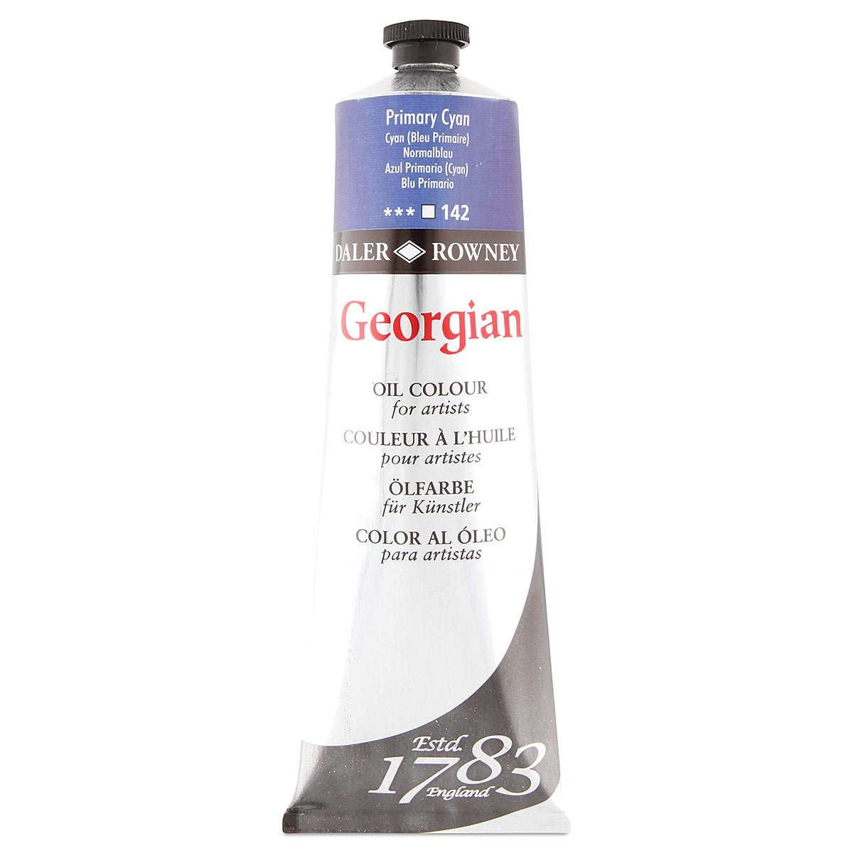 DALER & ROWNEY GEORGIAN OIL COLOUR 225 ML PRIMARY CYAN (111225142)