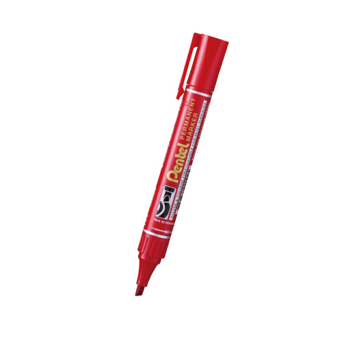 PENTEL PERMANENT MARKER CHISEL RED (N460-B)
