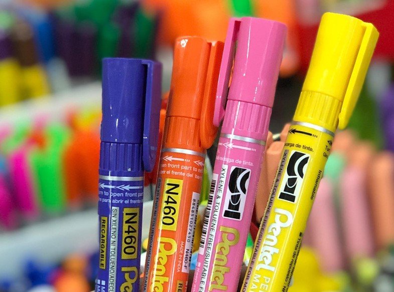 PENTEL PERMANENT MARKER CHISEL ULTRA YELLOW (N460-G)