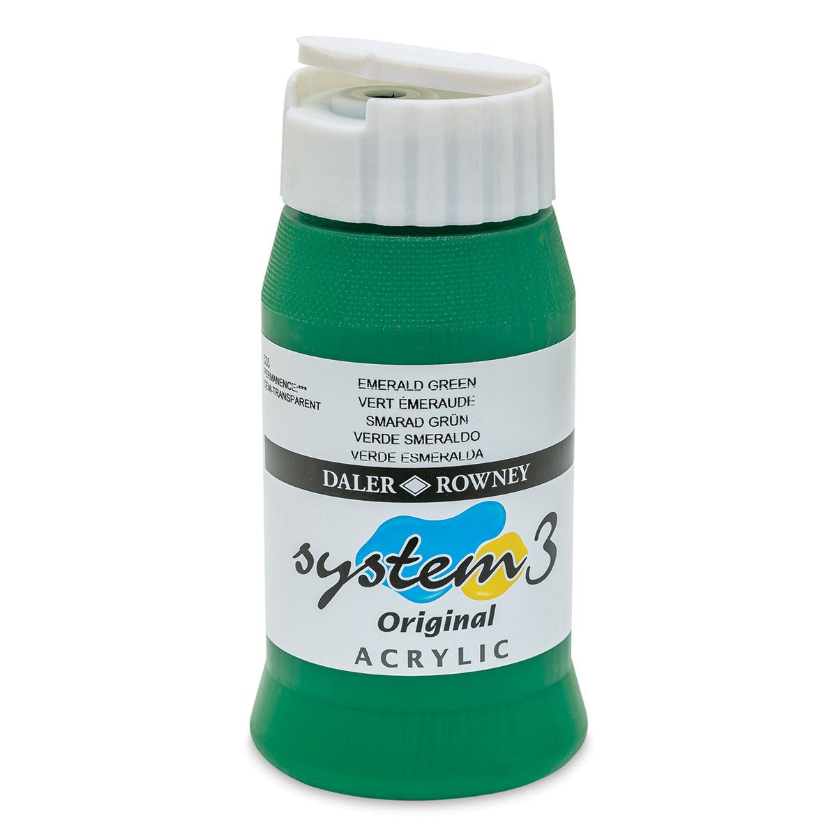 DALER & ROWNEY SYSTEM 3 ACRYLIC 500 ML EMERALD 500335