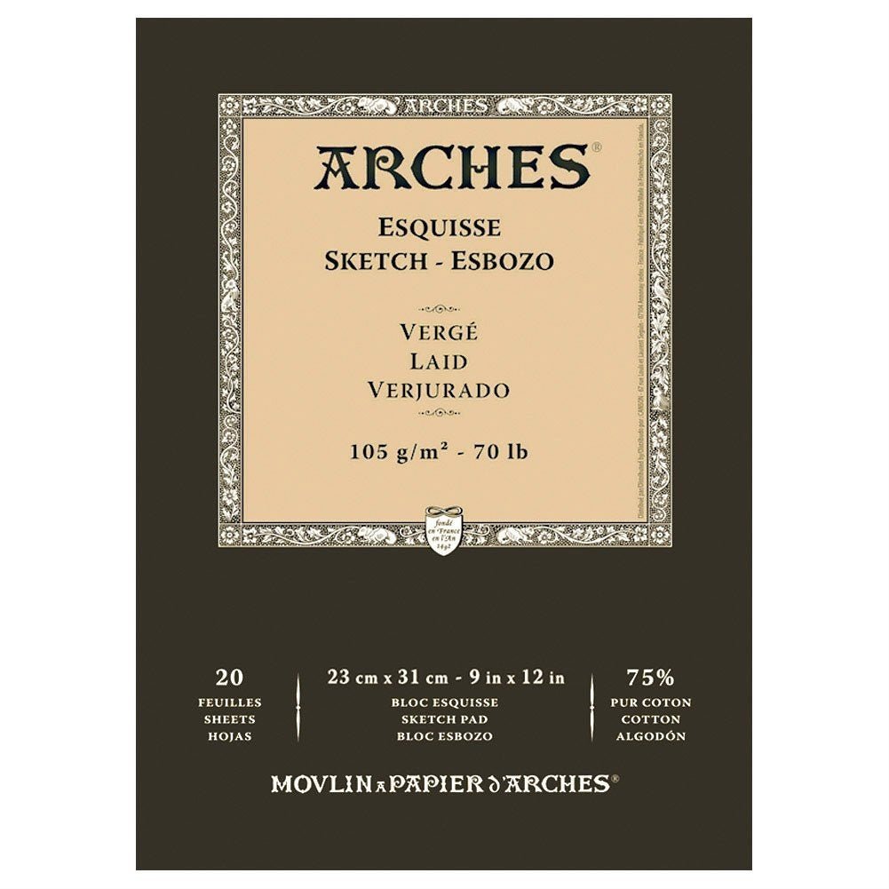 ARCHES SKETCH PAD 20 SHEETS 105G 9" X 12"