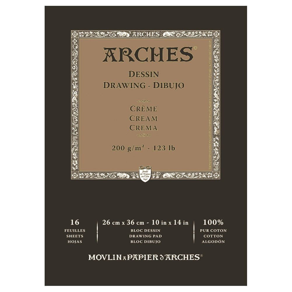 ARCHES DRAWING PAD 16 SHEETS 200G 10" X 14"