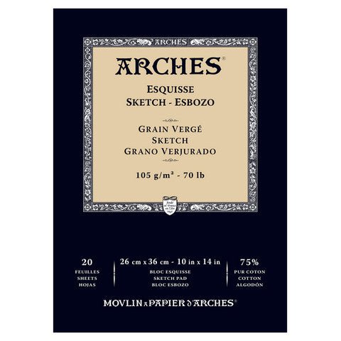 ARCHES DRAWING PAD 20 SHEETS 105G 10" X 14"