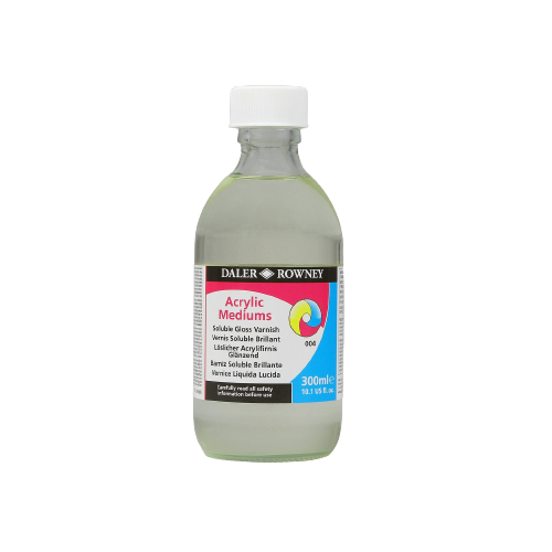 DALER & ROWNEY ACRYLIC VARNISH SOLUBLE GLOSS 300 ML 128300004