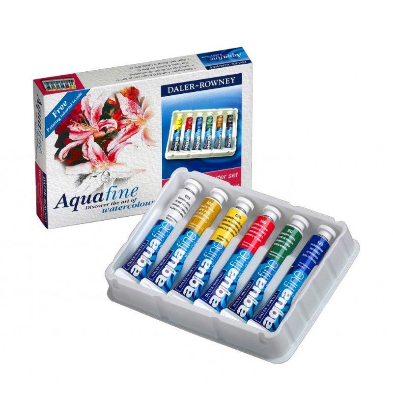 DALER & ROWNEY AQUAFINE STARTER TUBE SET 6 x 8 ML (131900777)