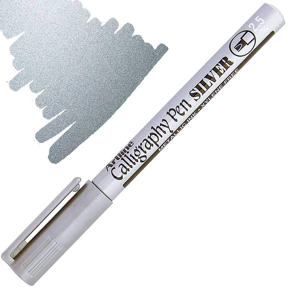 ARTLINE CALLIGRAPHY PEN 2.5 MM METALLIC SILVER