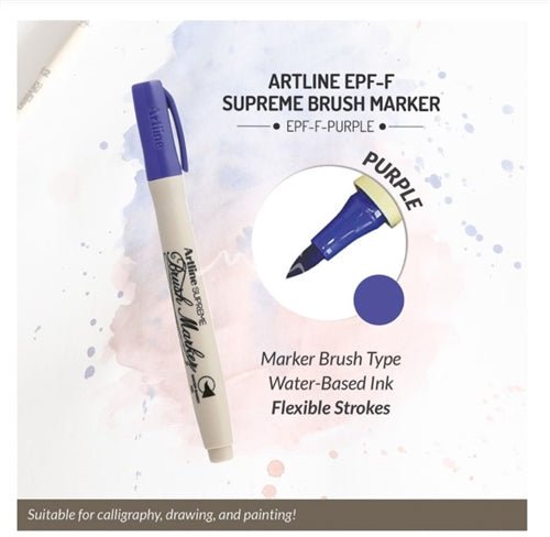 ARTLINE BRUSH TIP MARKER PURPLE