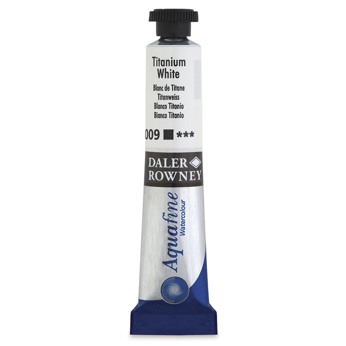 DALER & ROWNEY AQUAFINE WATER COLOUR TUBE 8 ML TITANIUM WHITE (131008009)