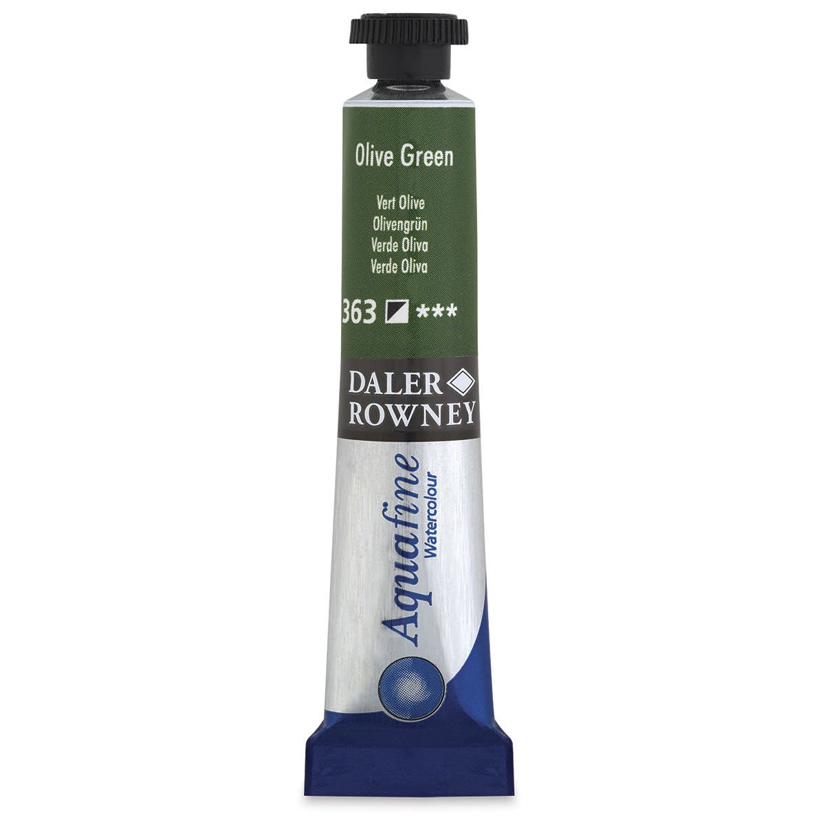 DALER & ROWNEY AQUAFINE WATER COLOUR TUBE 8 ML OLIVE GREEN (131008363)