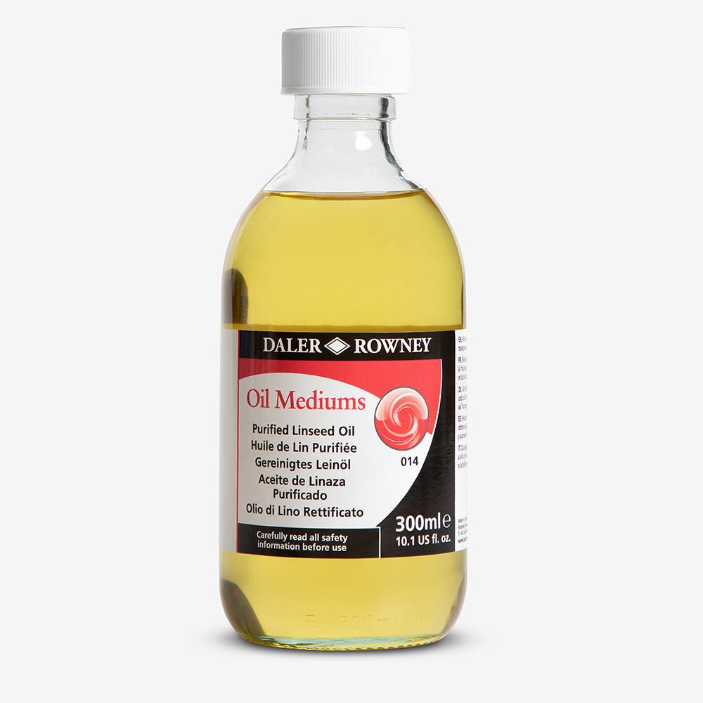 DALER & ROWNEY PURIFIED LINSEED OIL 300 ML (114030014)