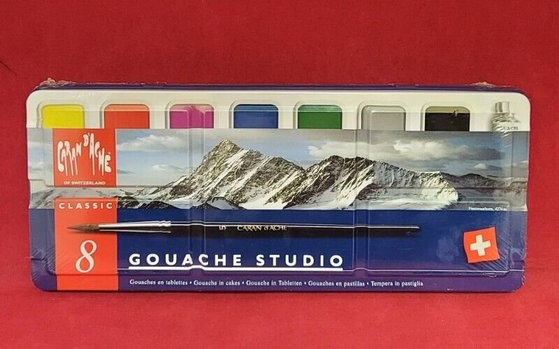 CARAN DACHE GOUACHE STUDIO CAKE SET OF 8