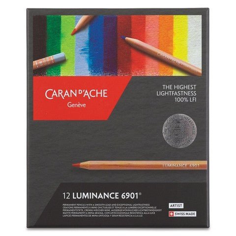 CARAN DACHE LUMINANCE COLOUR PENCIL SET OF 12 (6901.712)