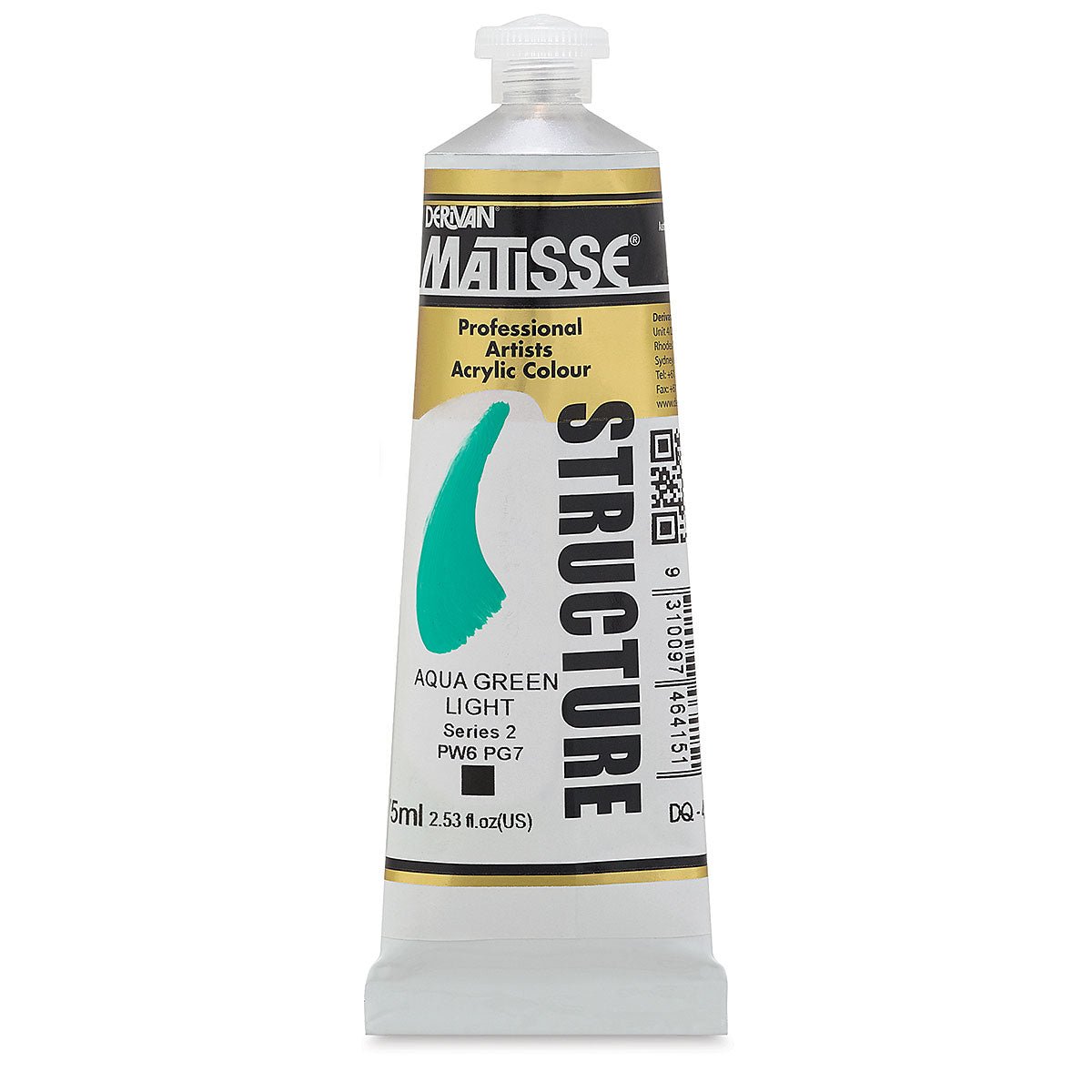 MATISSE STRUCTURE ACRYLIC 75 ML SR2 AQUA GREEN LIGHT