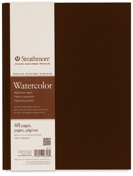 STRATHMORE WATER COLOUR HB 48 SHEETS SR 400 COLD PRESSED 300 GSM 21.6 x 27.9 CM (P467-8-4)