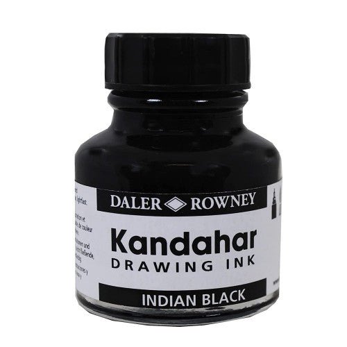 DALER & ROWNEY BLACK KANDAHAR INK 28 ML (144028)