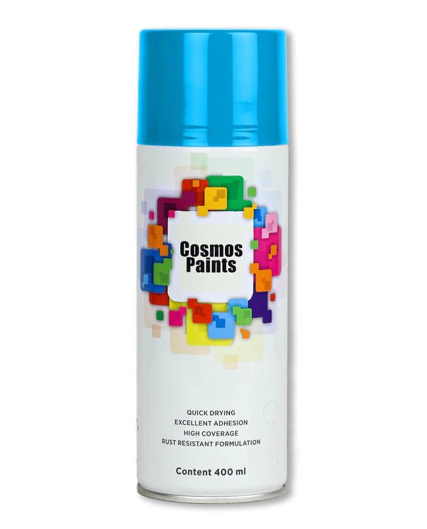 COSMOS ACRYLIC SPRAY PAINT 400 ML FLOURESCENT BLUE 1004