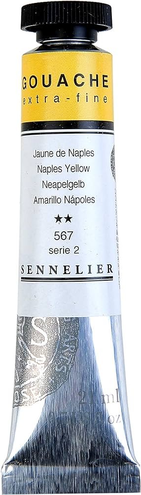 SENNELIER XTRA FINE GOUACHE COLOUR 21 ML SR 2 NAPLES YELLOW  (N130511.567)