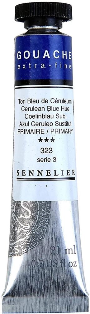 SENNELIER XTRA FINE GOUACHE COLOUR 21 ML SR 3 CERULEAN BLUE  (N130511.323)
