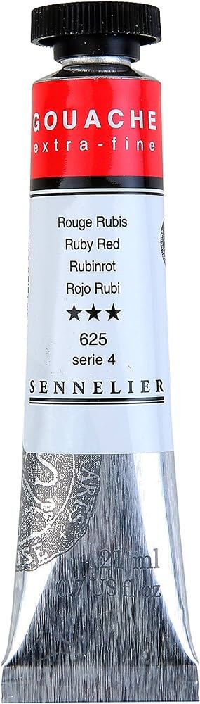 SENNELIER XTRA FINE GOUACHE COLOUR 21 ML SR 4 RUBY RED  (N130511.625)