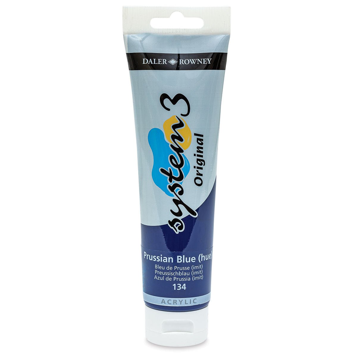 DALER & ROWNEY SYSTEM 3 ACRYLIC 150 ML PRUSSIAN BLUE HUE 150134