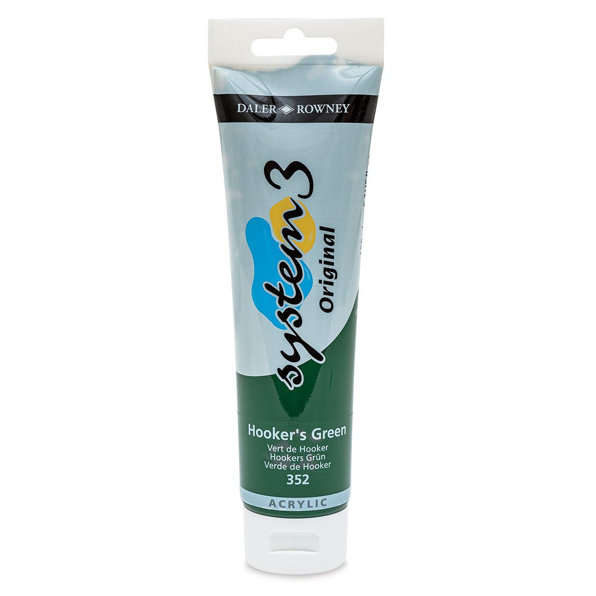 DALER & ROWNEY SYSTEM 3 ACRYLIC 150 ML HOOKERS GREEN 150352