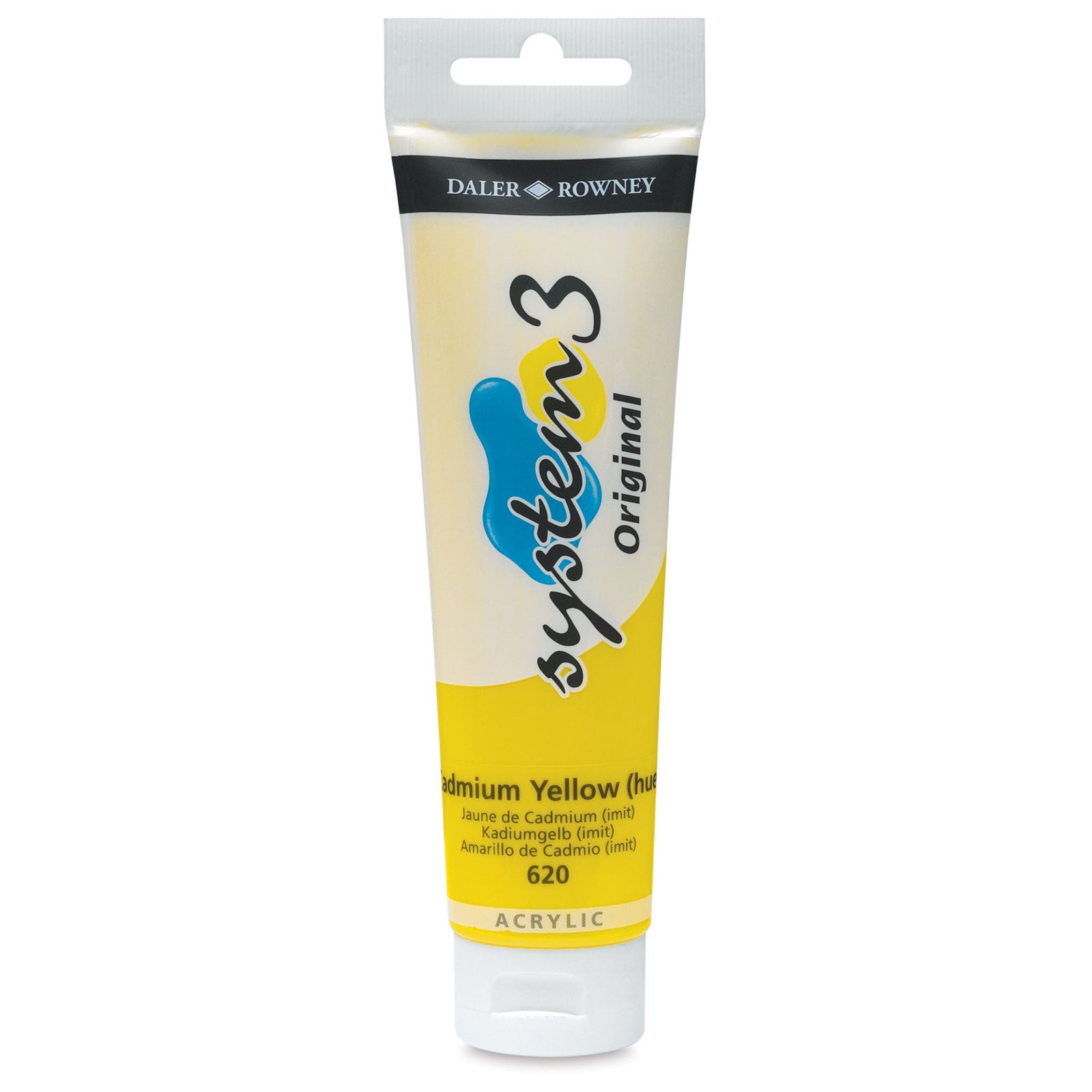 DALER & ROWNEY SYSTEM 3 ACRYLIC 150 ML CADMIUM YELLOW HUE 150620