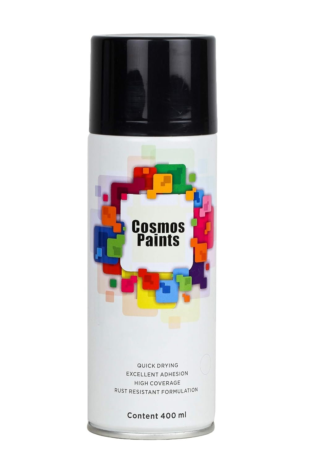 COSMOS ACRYLIC SPRAY PAINT 400 ML BLACK RAL 9004