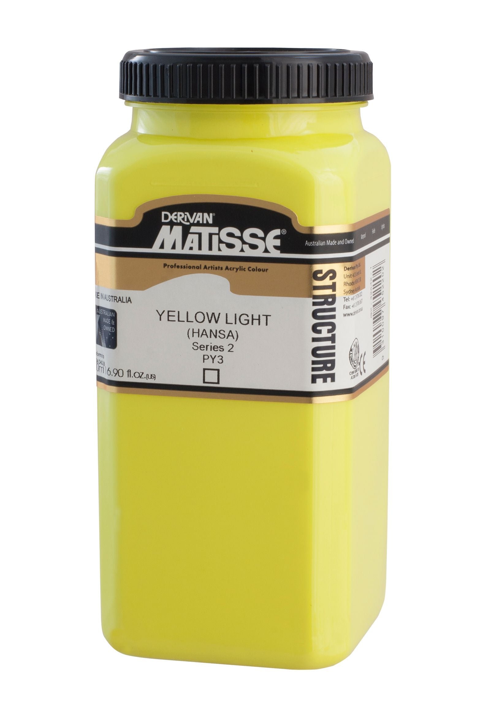 MATISSE STRUCTURE ACRYLIC 500 ML SR 2 YELLOW LIGHT HANSA 1M5YLH