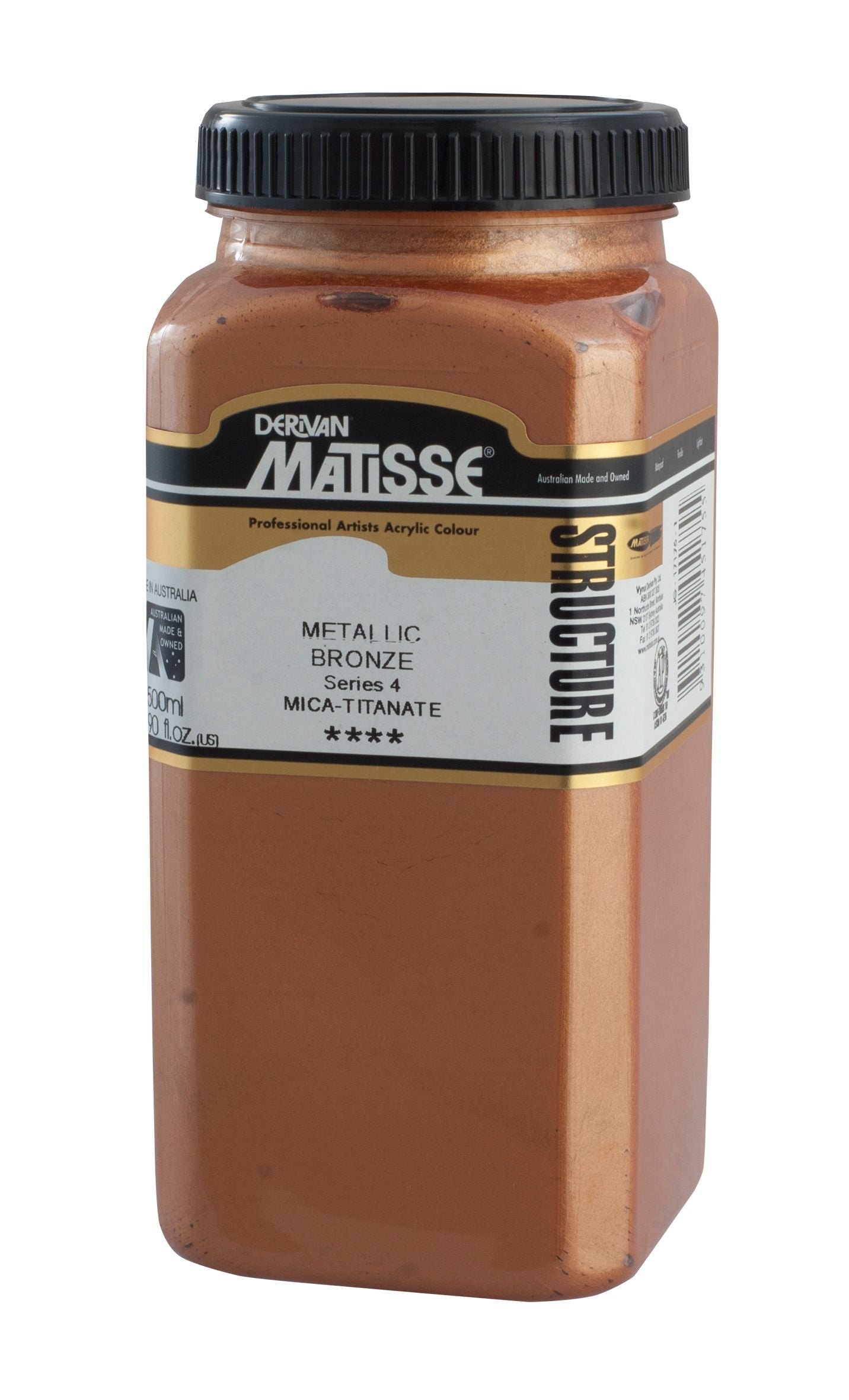 MATISSE STRUCTURE ACRYLIC 500 ML SR 4 METALLIC BRONZE 1M5MBZ