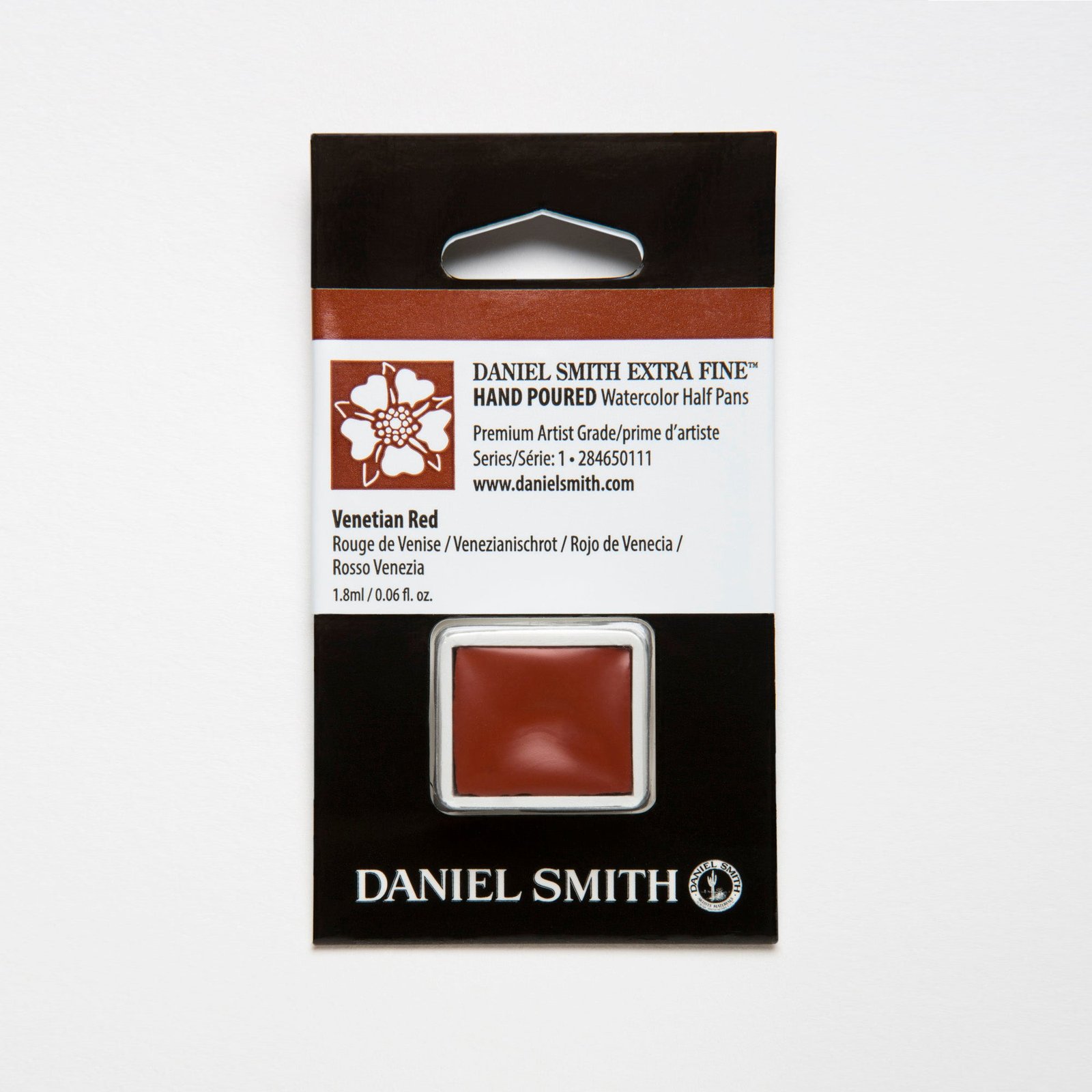 DANIEL SMITH EXTRA FINE WATERCOLOUR HALF PANS SR 1 1.8 ML VENETIAN RED (284650111)