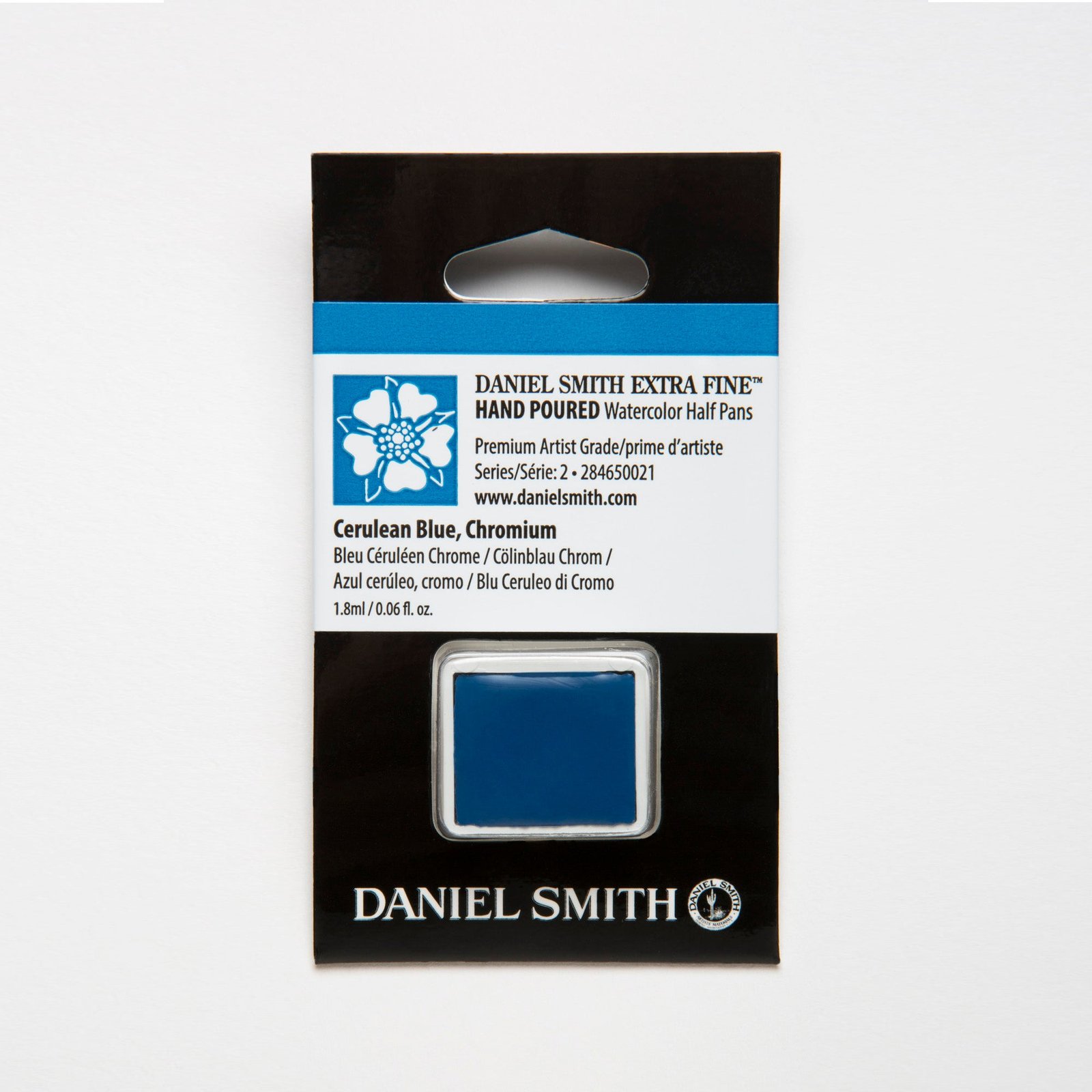 DANIEL SMITH EXTRA FINE WATERCOLOUR HALF PANS SR 2 1.8 ML CERULEAN BLUE CHROMIUM (284650021)