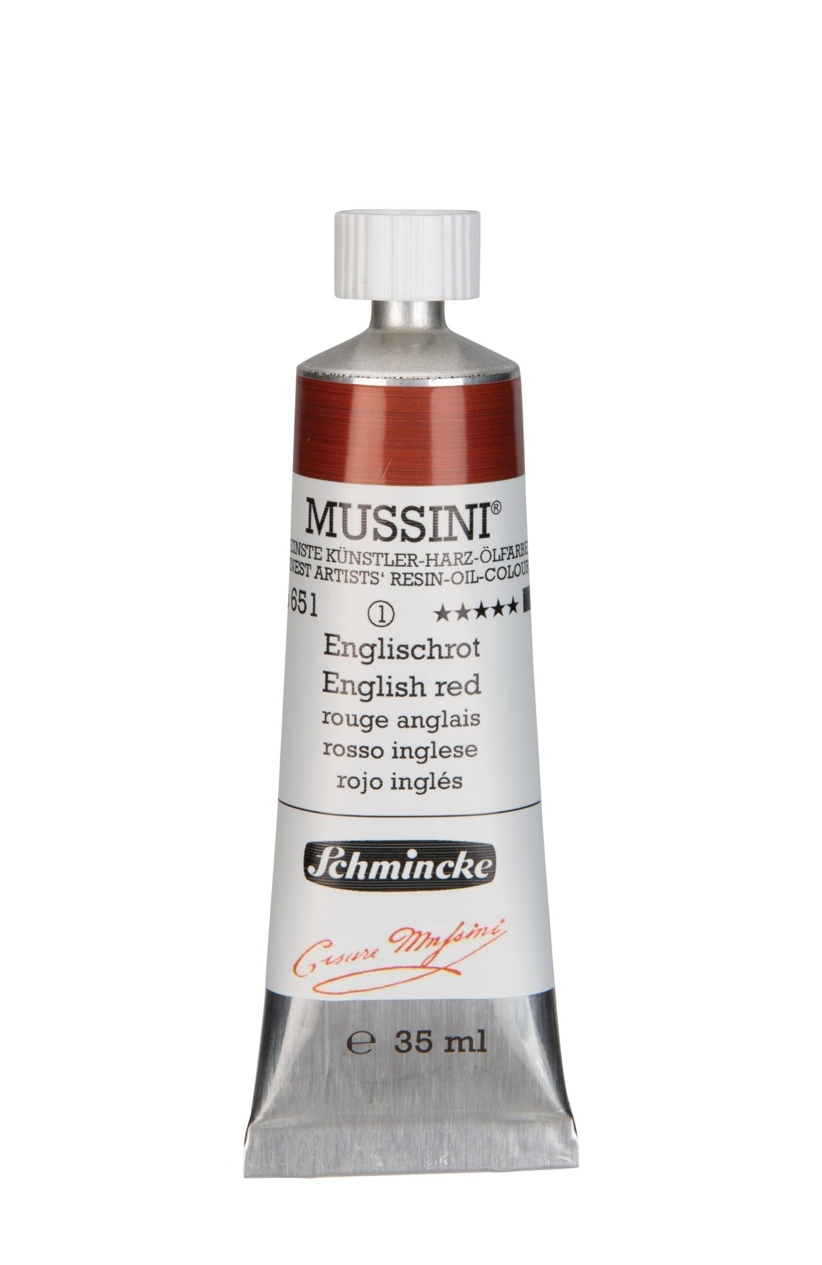 Schmincke Mussini Oil Colour 35 ML SR 1 English Red (651)