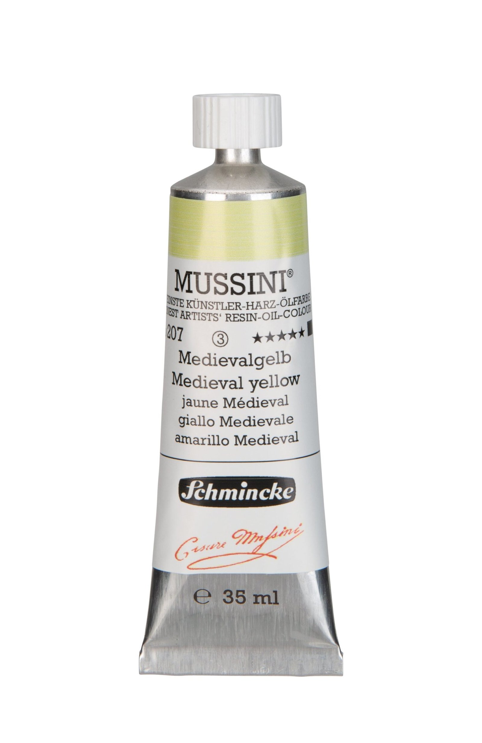 Schmincke Mussini Oil Colour 35 ML SR 3 Medieval Yellow (207)