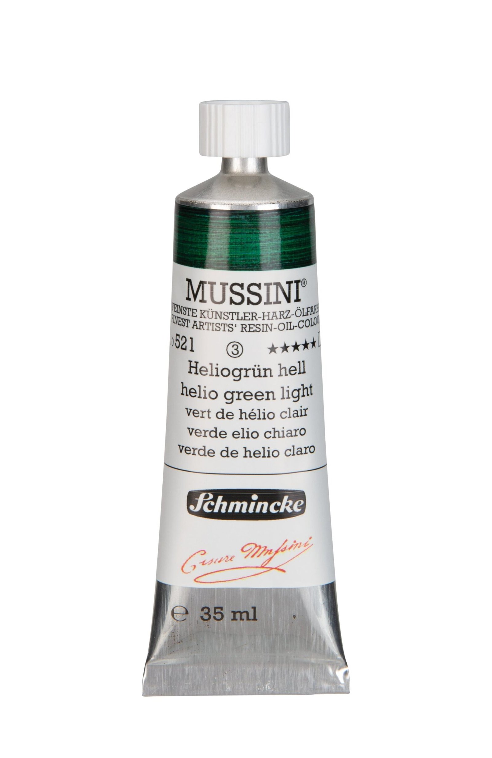 Schmincke Mussini Oil Colour 35 ML SR 3 Helio Green Light (521)