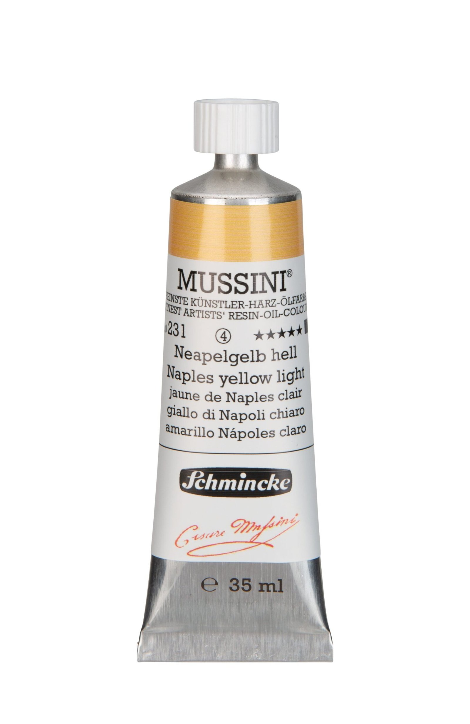 Schmincke Mussini Oil Colour 35 ML SR 4 Naples Yellow Light (231)