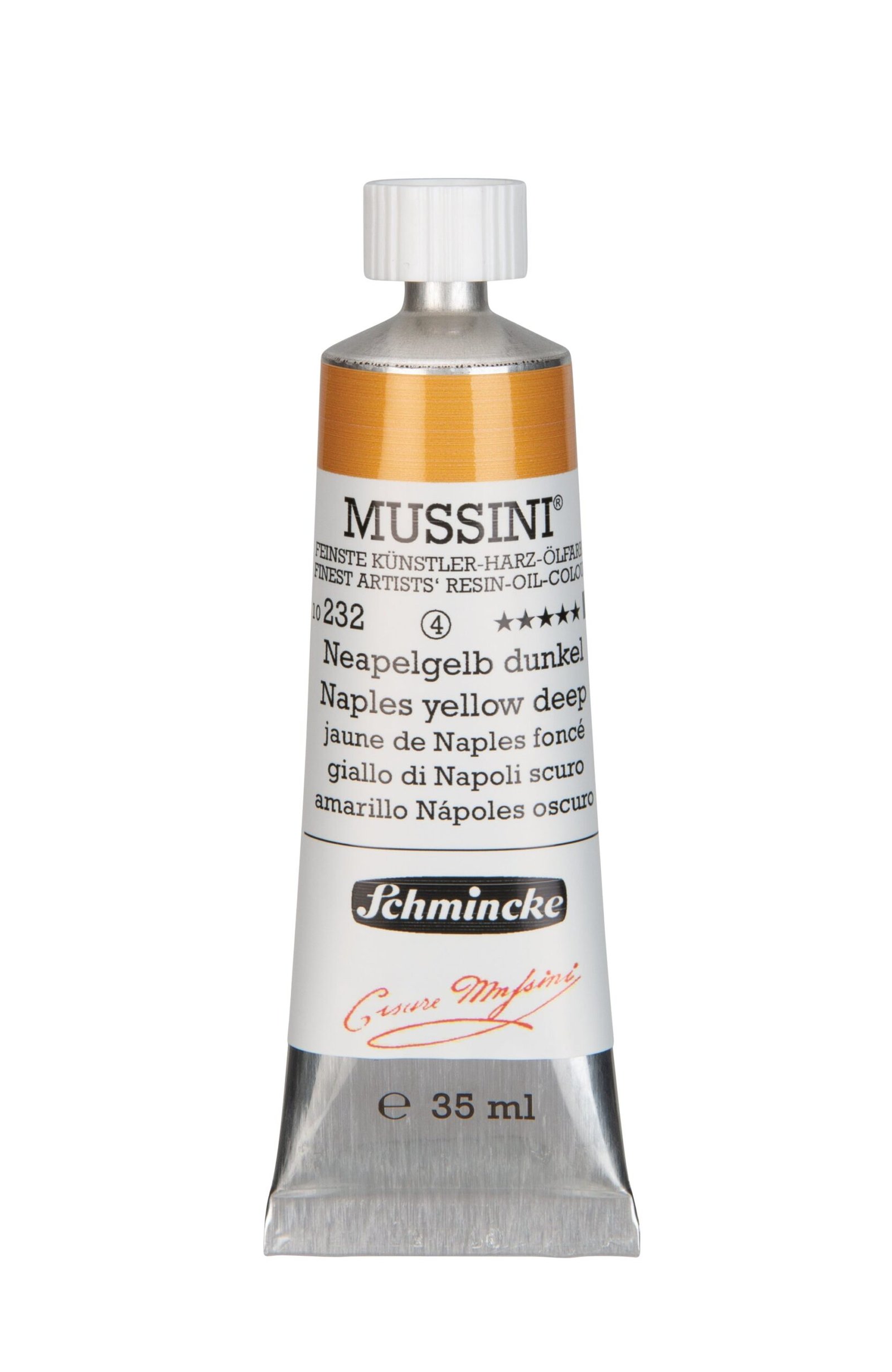 Schmincke Mussini Oil Colour 35 ML SR 4 Naples Yellow Deep (232)