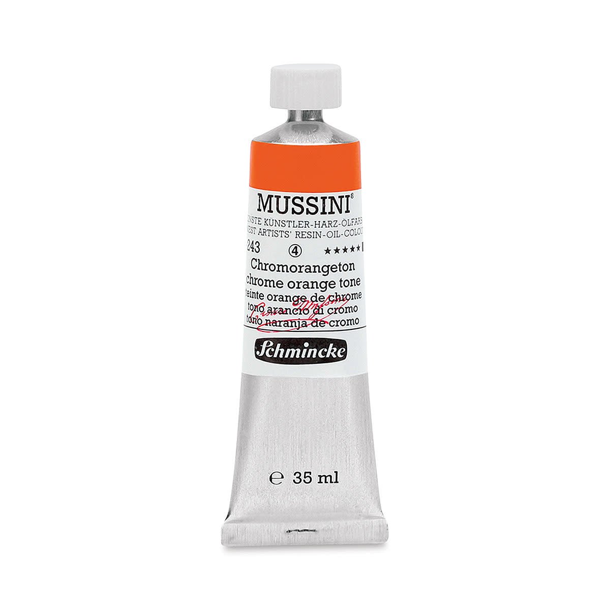 Schmincke Mussini Oil Colour 35 ML SR 4 Brilliant Orange (243)