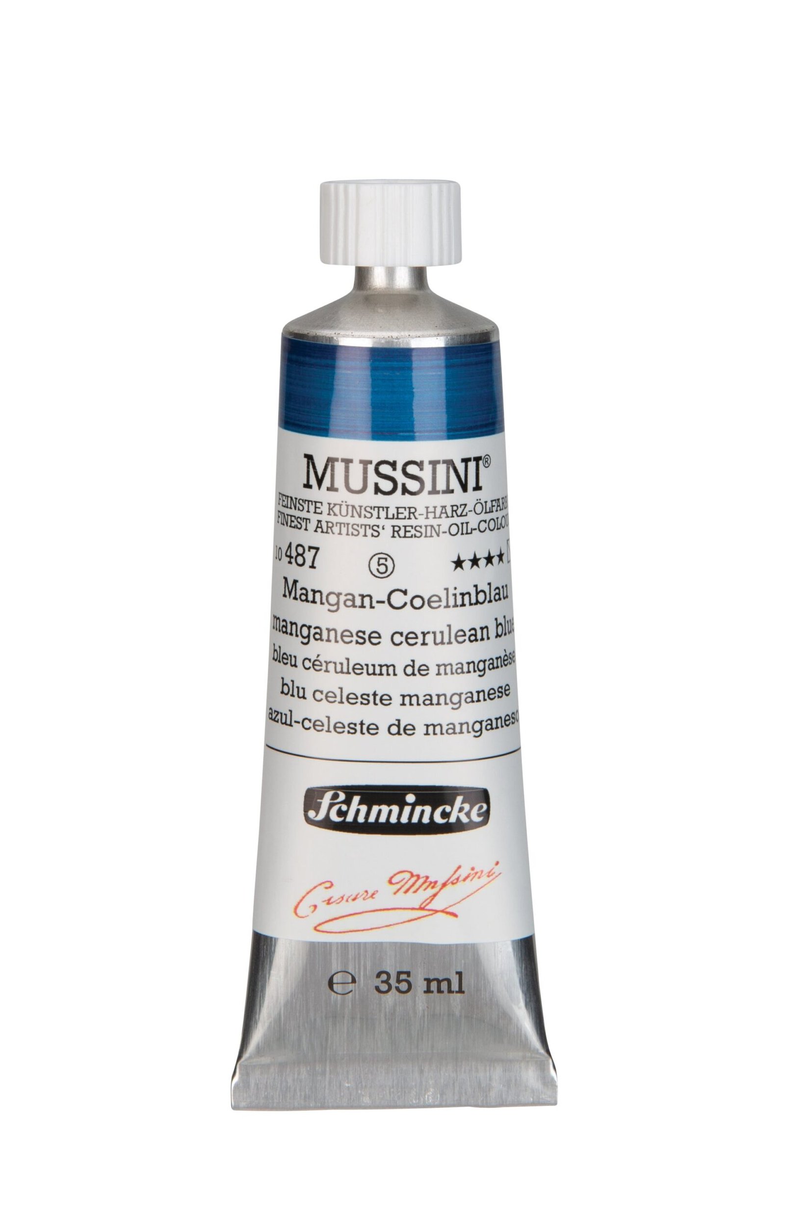 Schmincke Mussini Oil Colour 35 ML SR 5 Manganese Cerulean Blue (487)