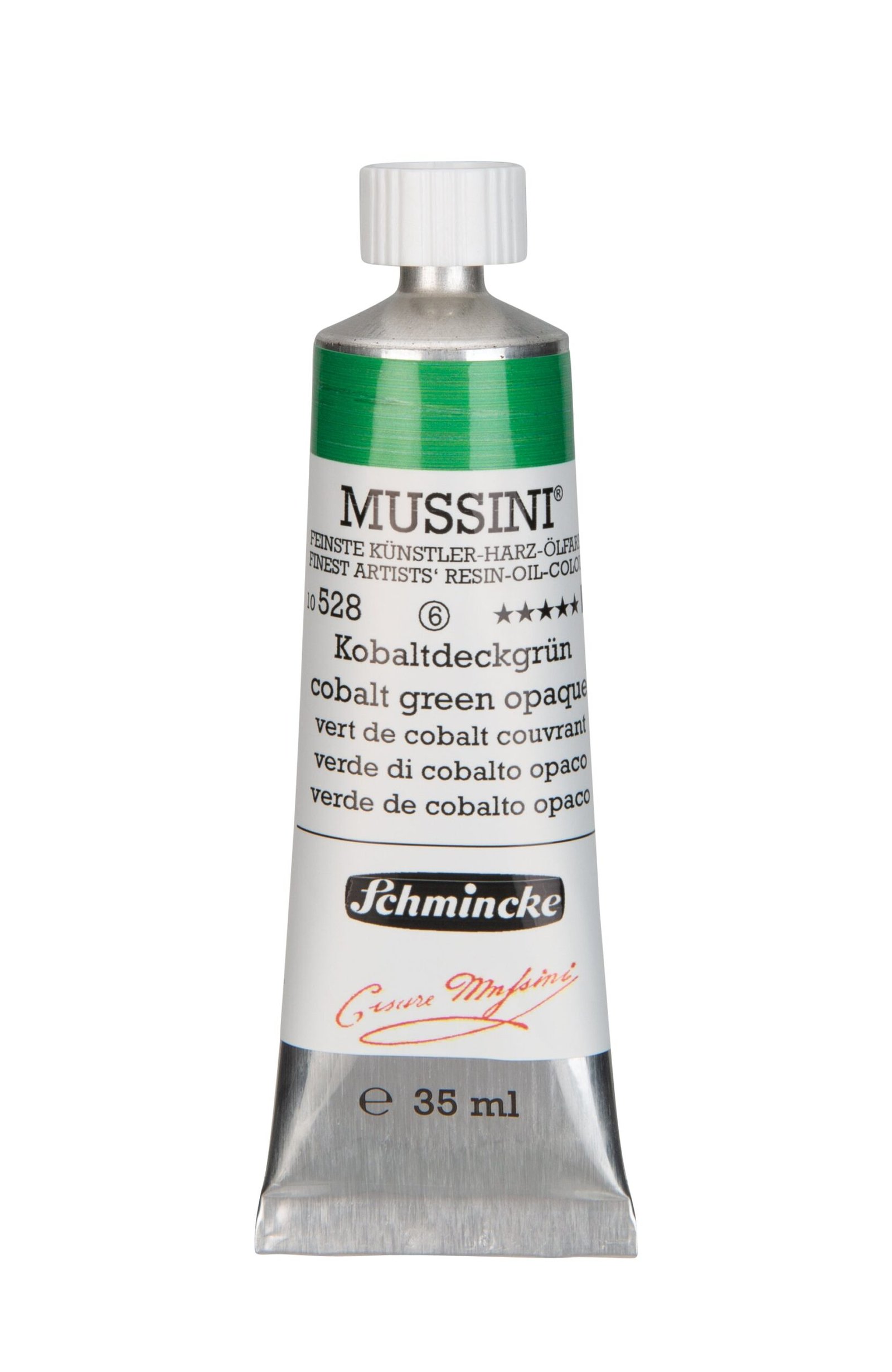 Schmincke Mussini Oil Colour 35 ML SR 6 Cobalt Green Opaque (528)