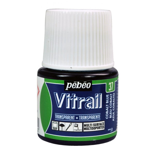PEBEO VITRAIL GLASS COLOR 45 ML 37 COBALT BLUE  (050-037)