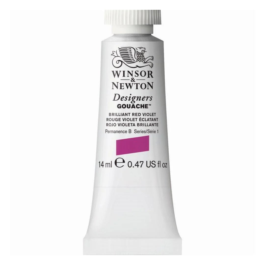 WINSOR & NEWTON DESIGNERS GOUACHE COLOUR 14 ML SR 1 BRILLIANT RED VIOLET (605050)