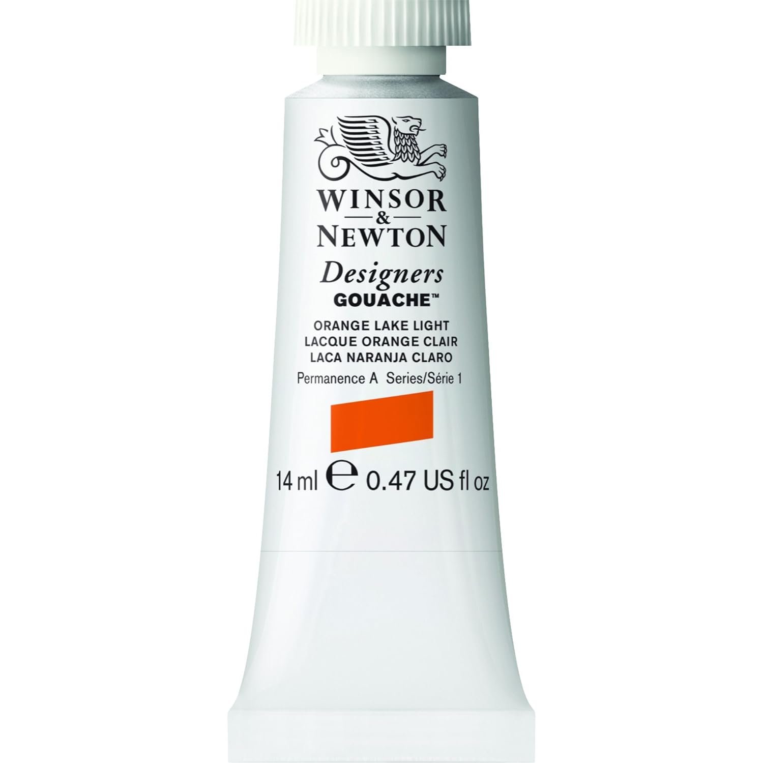 WINSOR & NEWTON DESIGNERS GOUACHE COLOUR 14 ML SR 1 ORANGE LAKE LIGHT (605453)