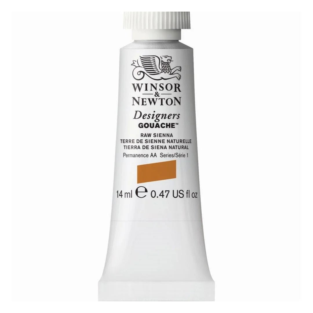WINSOR & NEWTON DESIGNERS GOUACHE COLOUR 14 ML SR 1 RAW SIENNA (605552)