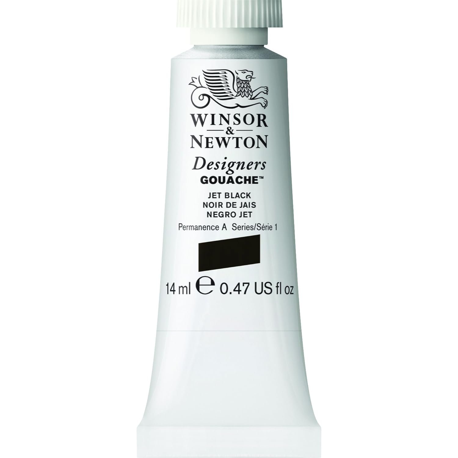 WINSOR & NEWTON DESIGNERS GOUACHE COLOUR 14 ML SR 1 JET BLACK (335)