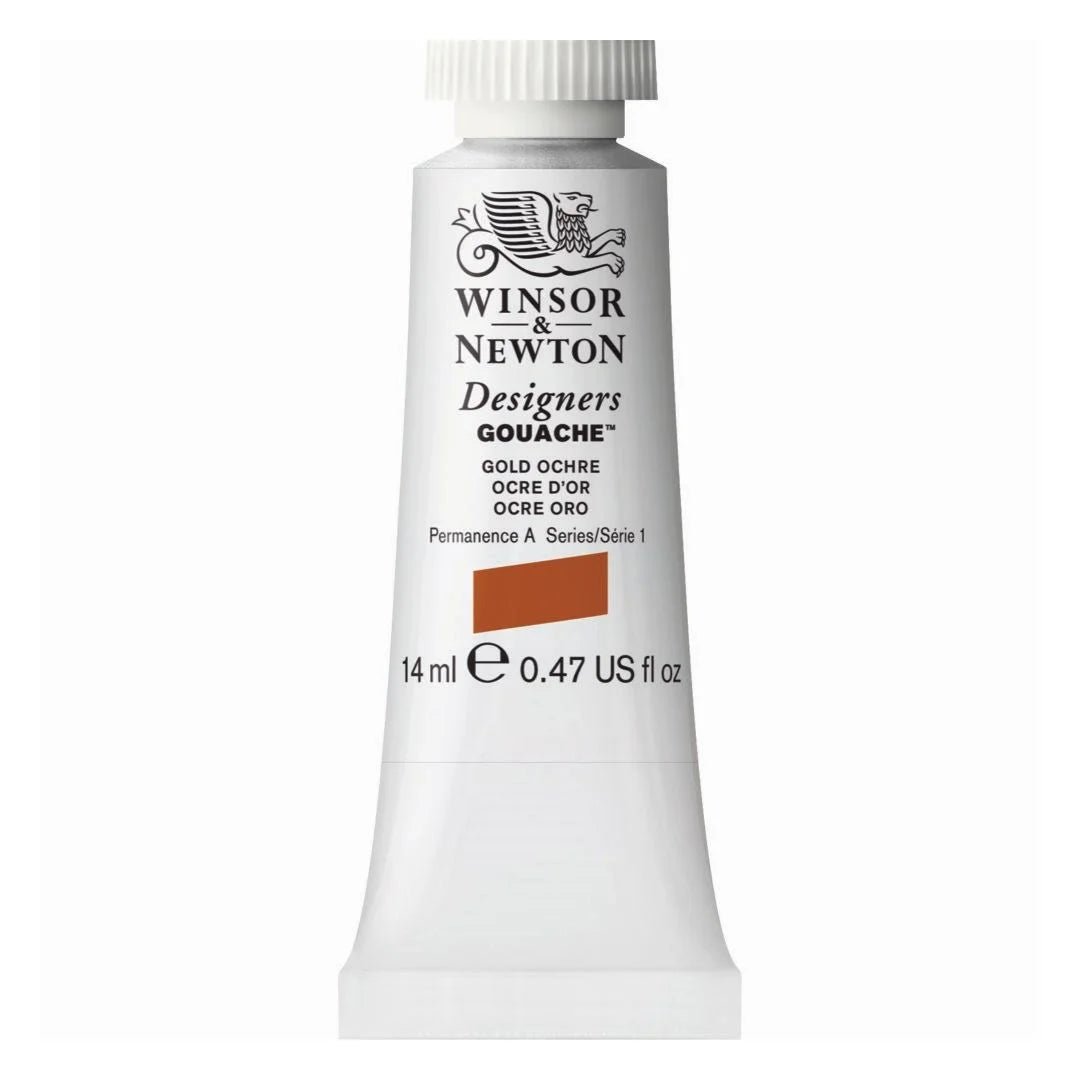 WINSOR & NEWTON DESIGNERS GOUACHE COLOUR 14 ML SR 1 GOLD OCHRE (605285)