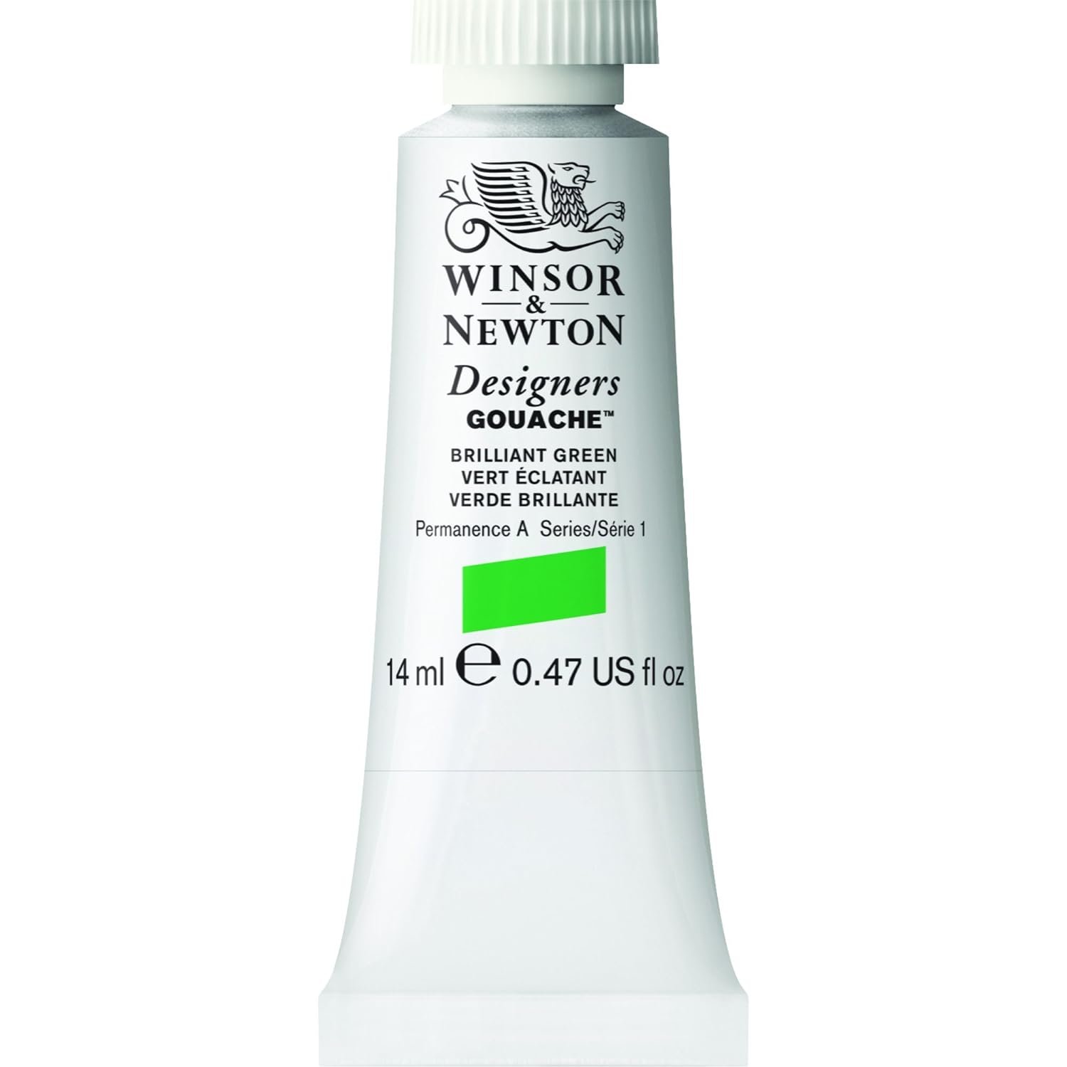 WINSOR & NEWTON DESIGNERS GOUACHE COLOUR 14 ML SR 1 BRILLIANT GREEN (605046)