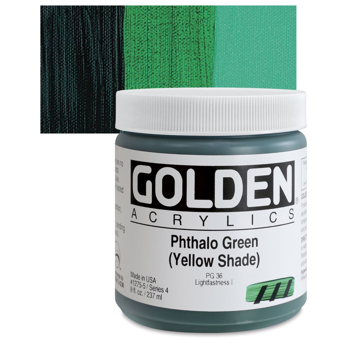 GOLDEN HEAVY BODY ACRYLIC COLOUR 237 ML SR 4 PHTHALO GREEN YELLOW SHADE (0001275-5)