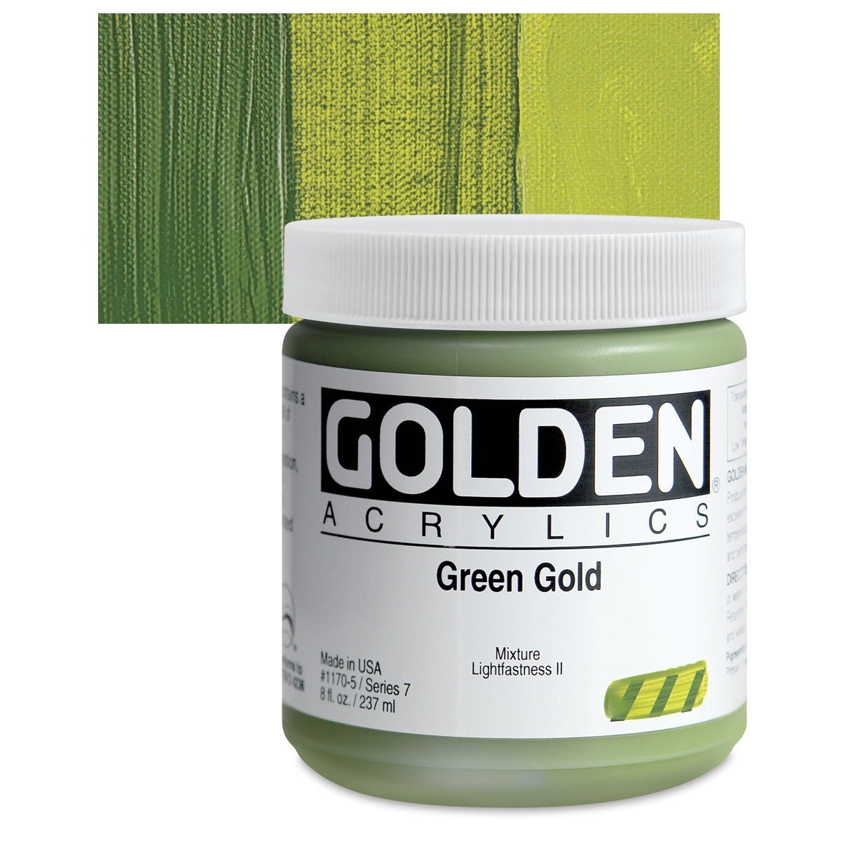 GOLDEN HEAVY BODY ACRYLIC COLOUR 237 ML SR 7 GREEN GOLD (0001170-5)