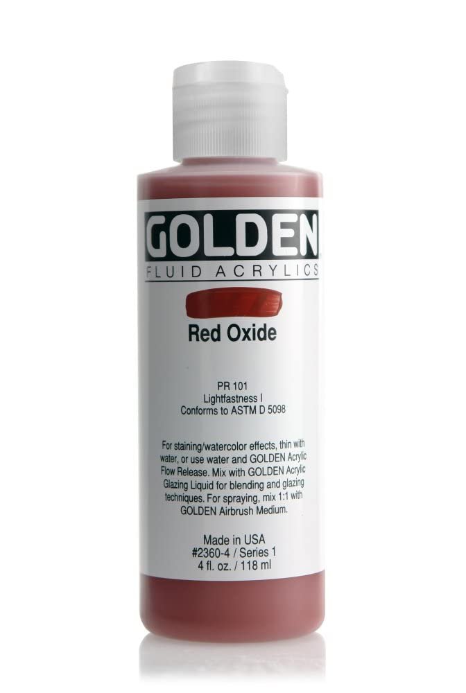 GOLDEN FLUID ACRYLIC COLOUR 118 ML SR 1 RED OXIDE (0002360-4)