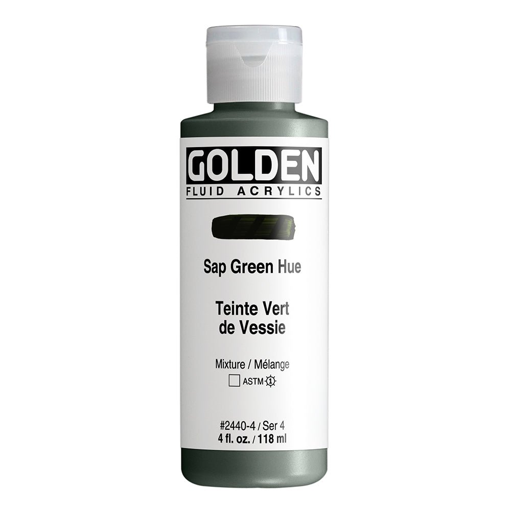 GOLDEN FLUID ACRYLIC COLOUR 118 ML SR 4 HIST SAP GREEN HUE (0002440-4)